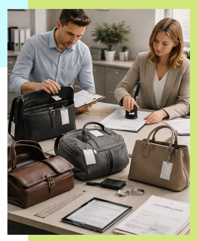 Сертификация сумок в Белове от 8144 руб. | Алешин-Блв