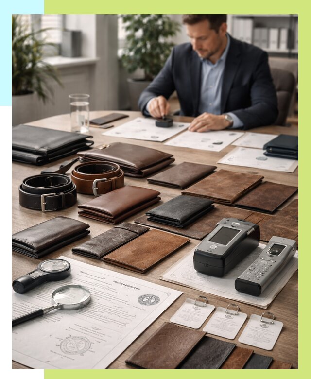 Сертификация кожаных изделий в Белове от 13031 р. | Алешин-Блв