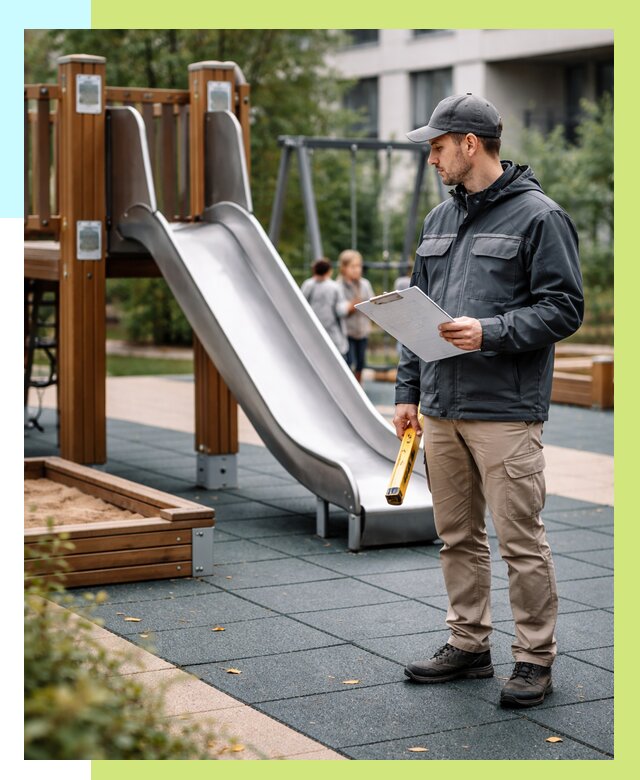 Сертификация детских площадок в Белове от 27148 р. | Алешин-Блв