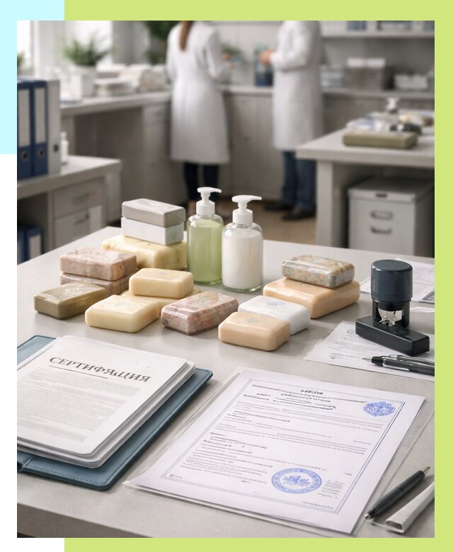Сертификация мыла и сертификат на мыло в Белове от 13031 | Алешин-Блв