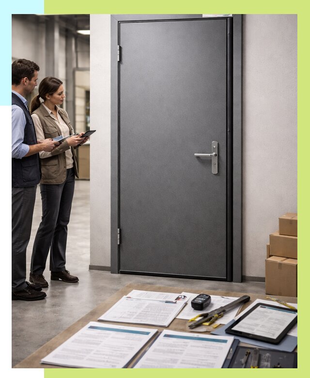 Сертификация противопожарных дверей в Белове от 9773 р. | Алешин-Блв