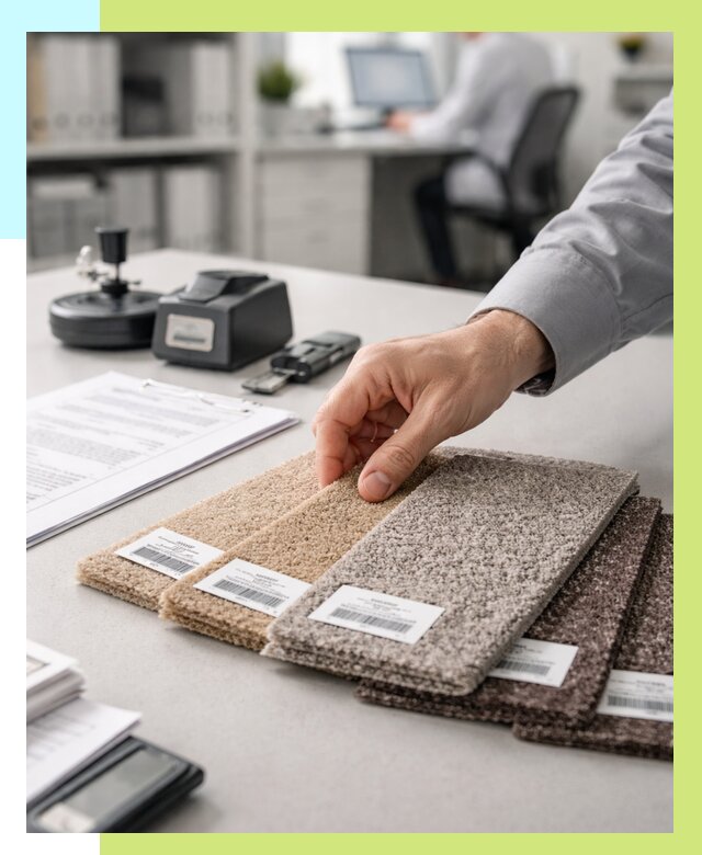 Сертификация ковролина в Белове от 16289 р., Алешин-Блв