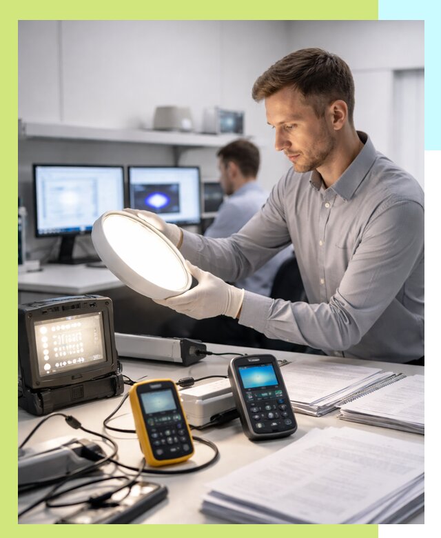 Сертификация светильников в Белове: испытания и оформление