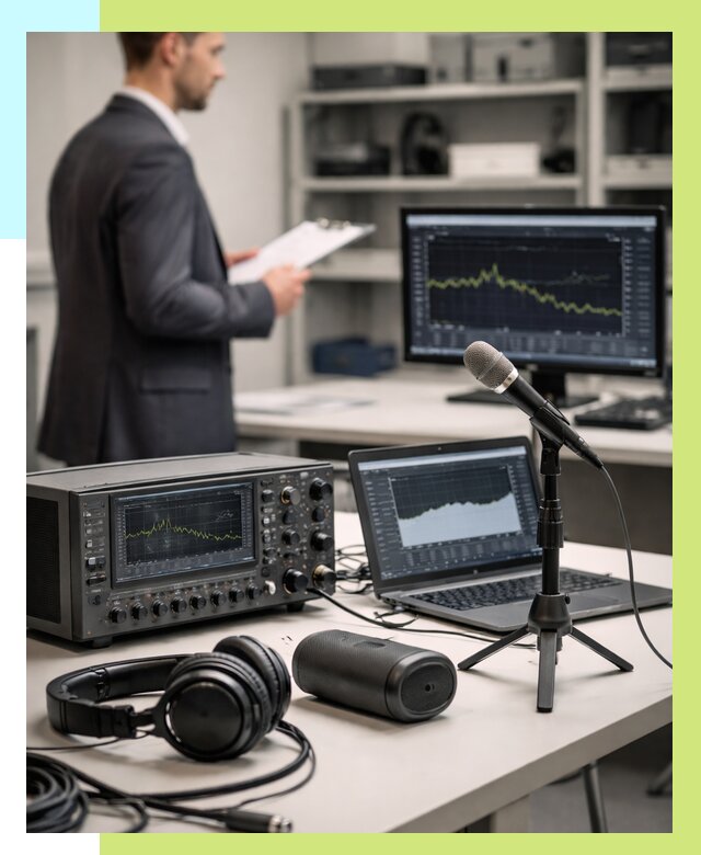 Сертификация аудиотехники в Белове от 16289 р., Алешин-Блв