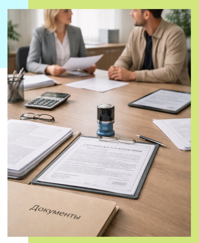 Сертификат соответствия на продукцию в Белове от 16289 р.|Алешин-Блв