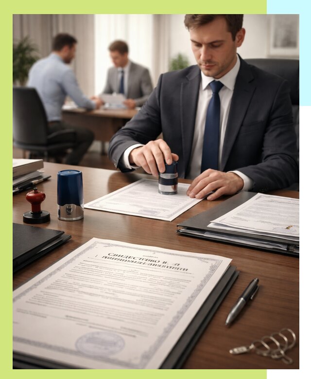 Оформление свидетельства о государственной регистрации в Белове