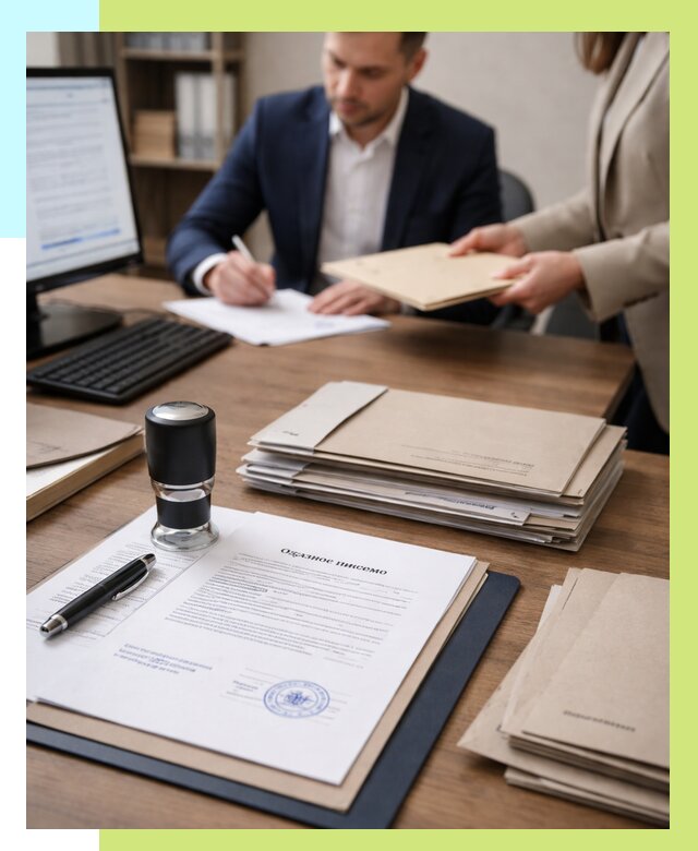 Отказное письмо для таможни в Белове от 3258 р, Алешин-Блв