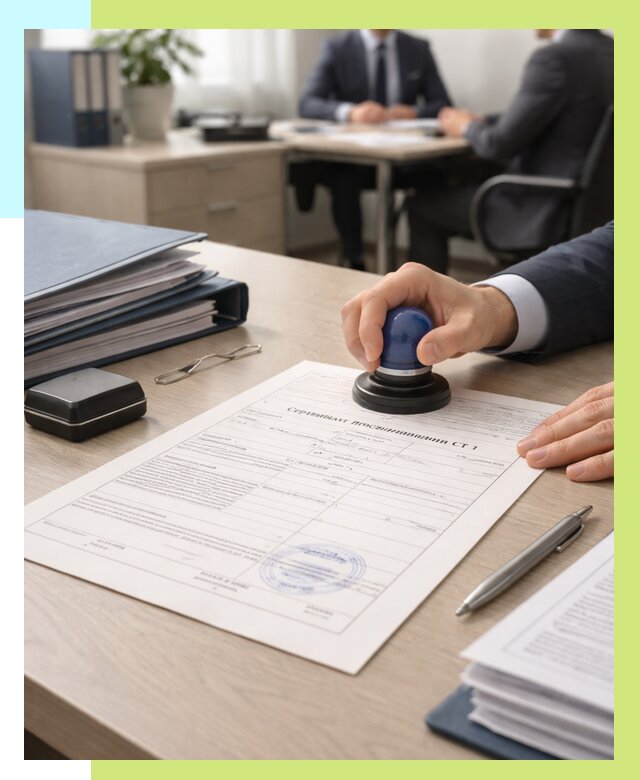 Сертификат происхождения СТ 1 в Белове от 4887 р. | Алешин-Блв