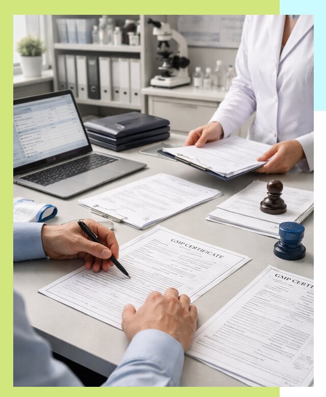 Оформление сертификата GMP в Белове для фармпроизводства