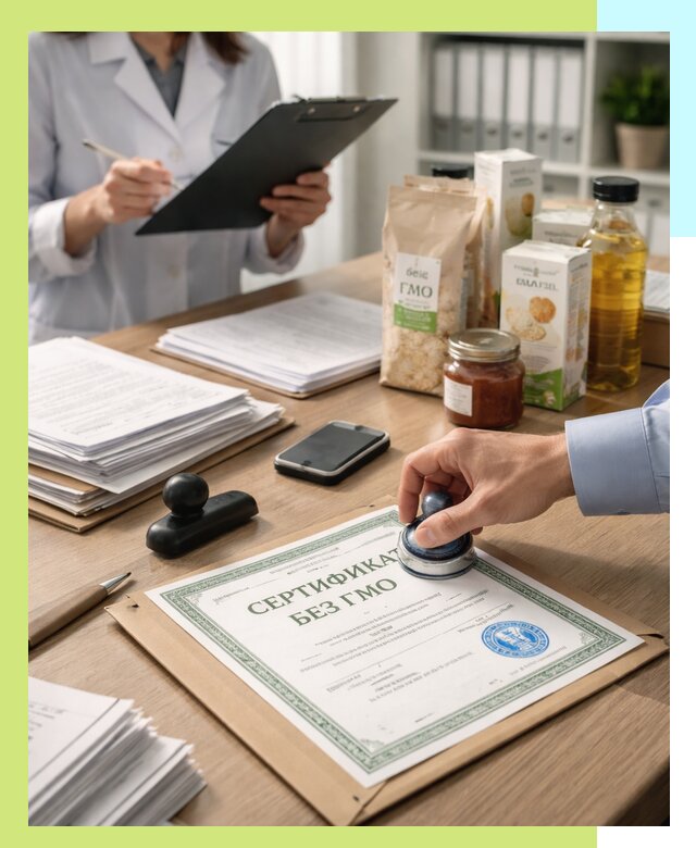 Получение сертификата Без ГМО для продукции в Белове