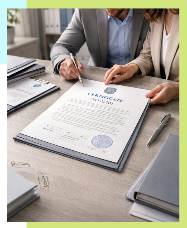 Сертификат ISO 22301 в Белове от 48866 р. | Алешин-Блв срочно