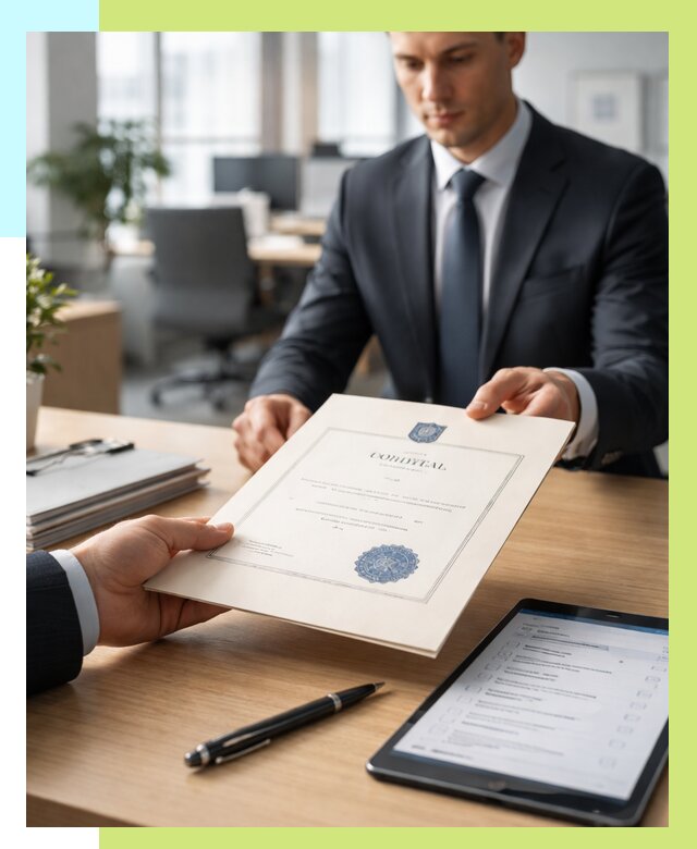 Сертификат ISO 30301 в Белове от 38007 р. | Алешин-Блв - под ключ